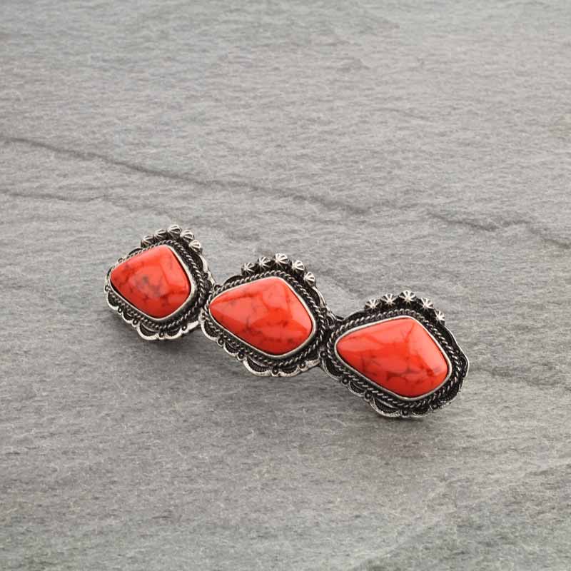Western Turquoise Hair Clip Pin