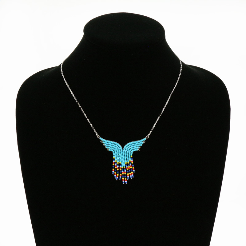 Seed Bead Western Pendant Necklace - Image 2