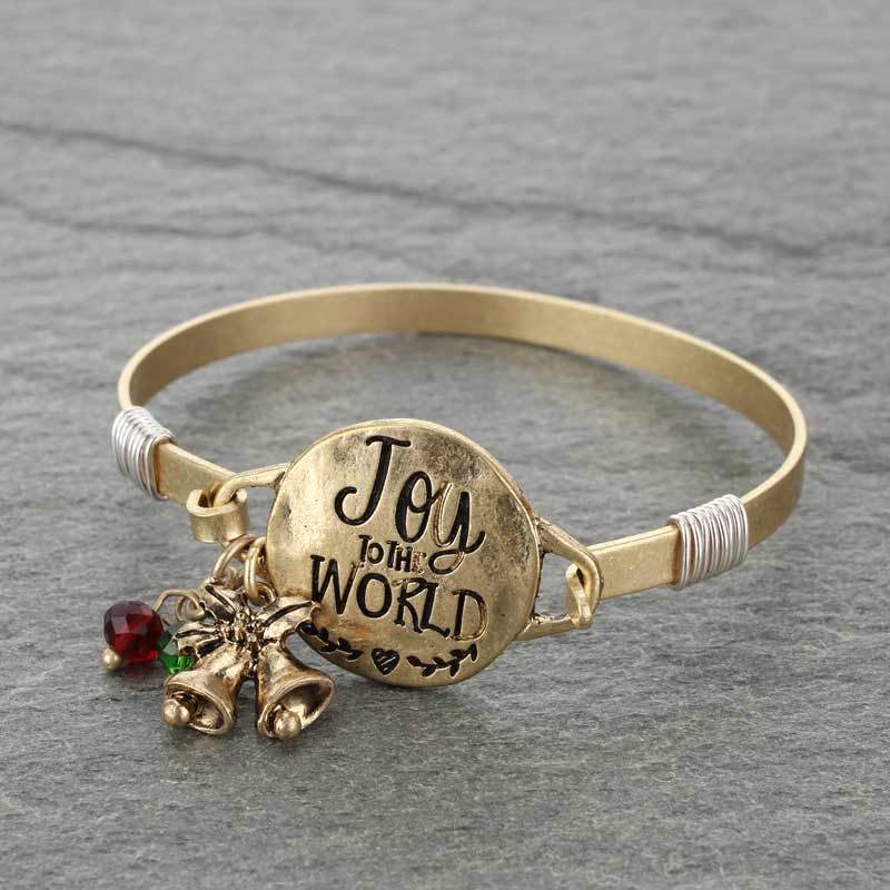 "JOY TO THE WORLD" Wire Bracelet