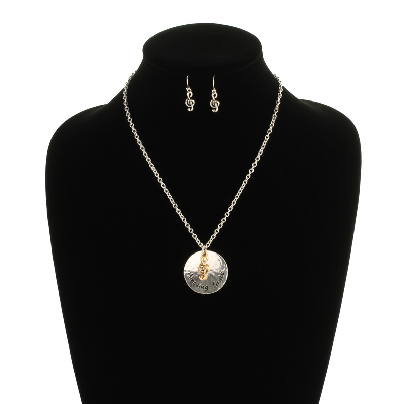 "Amazing Grace" with Note Necklace Set - Image 2