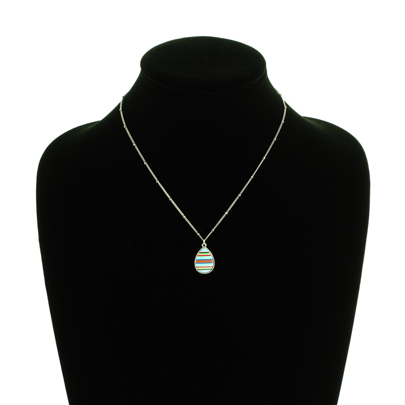 Serape Pattern Teardrop Necklace - Image 2