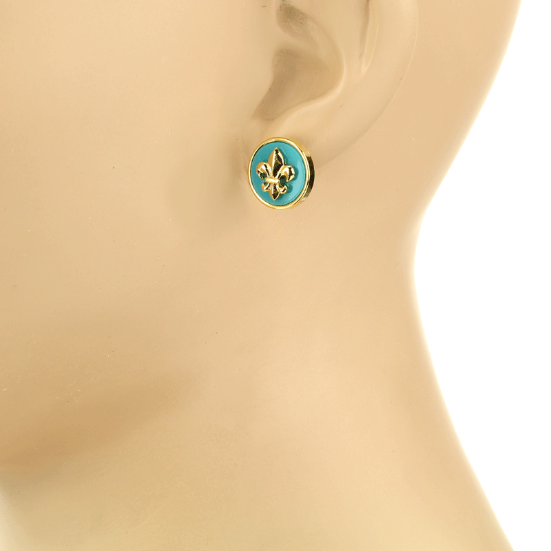 Fleur De Lis Earrings - Image 2