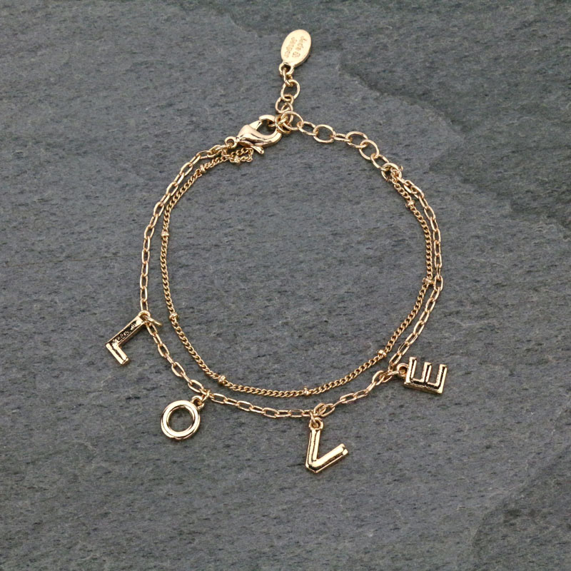 JJ Letter Bracelet