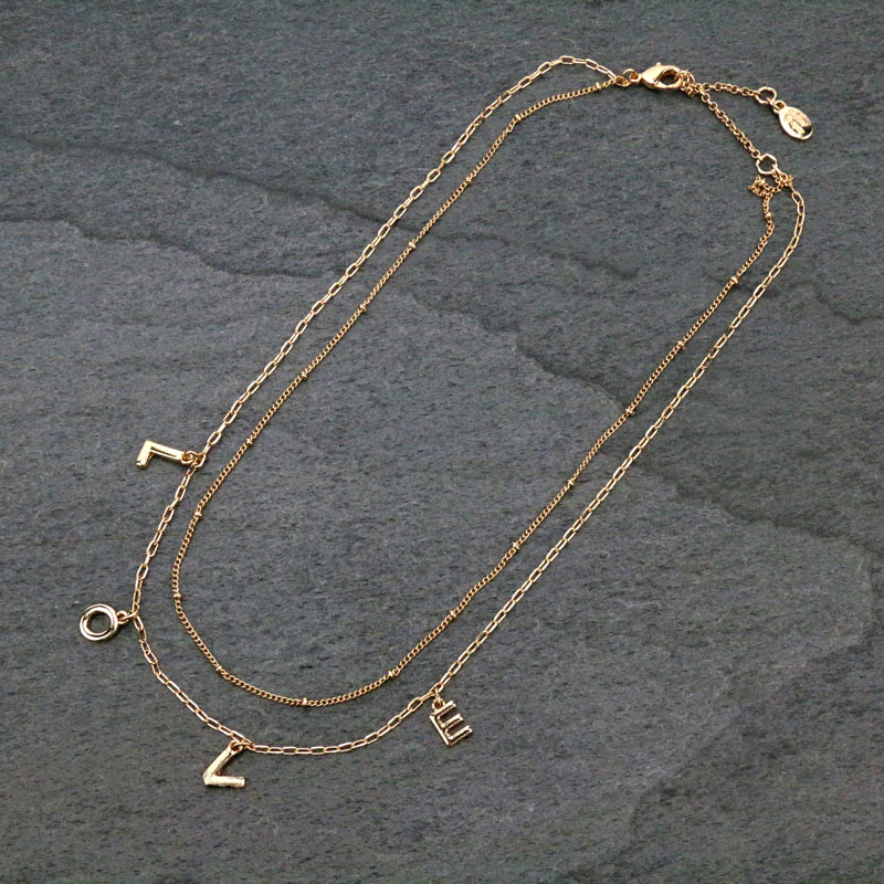 JJ Letter Necklace