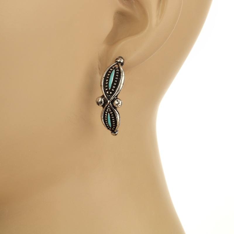 Western Texture TQ Post Earrings - Image 3