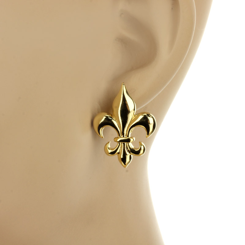 Fleur De Lis Earrings - Image 2