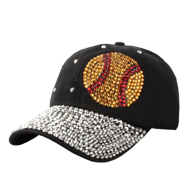 Sports "Softball" Rhinestone Cap
