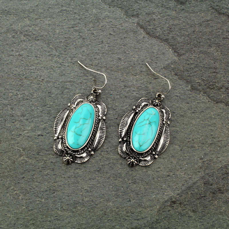 Western TQ Fish Hook Earrings