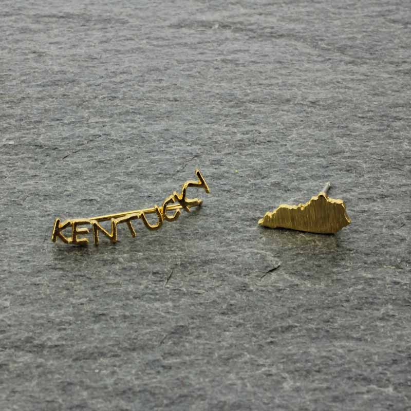 KENTUCKY State Map Ear Crawler Earrings