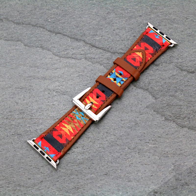 Large Western Navajo Style Pattern Apple Watch Band