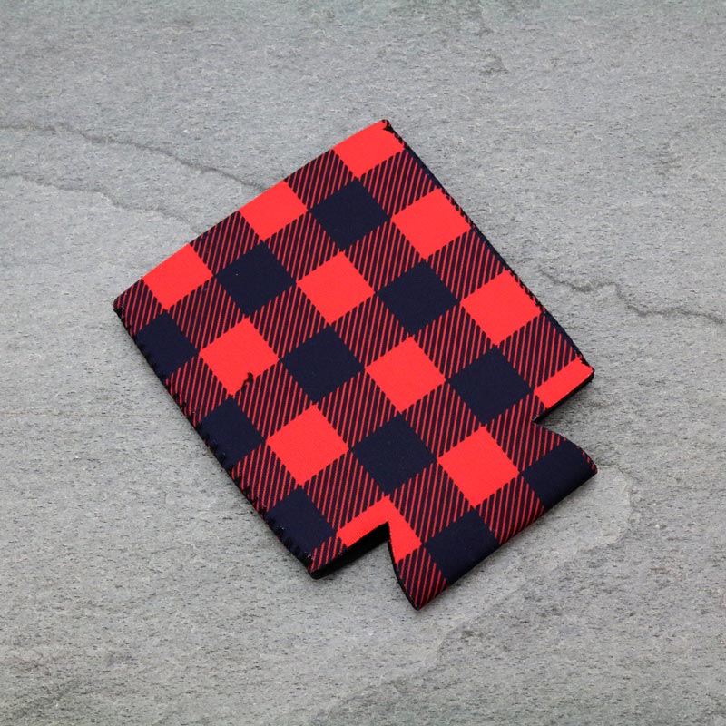 Plaid Pattern Design Drink Sleeve/Cooler