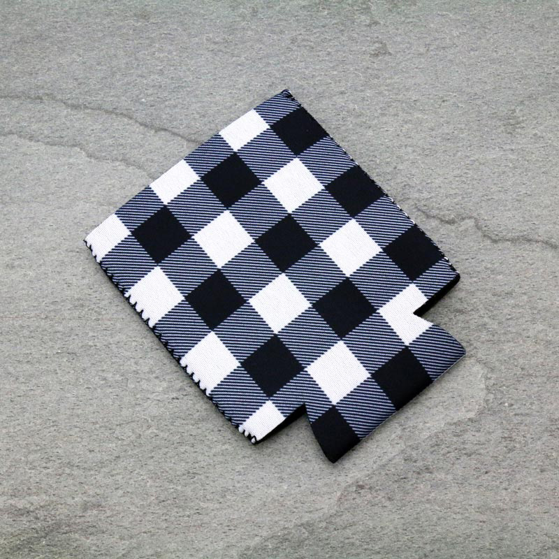 Plaid Pattern Design Drink Sleeve/Cooler
