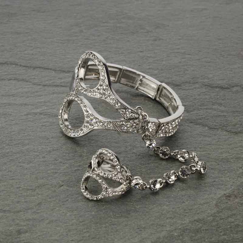 Scissors Stretch Bracelet and Ring Set