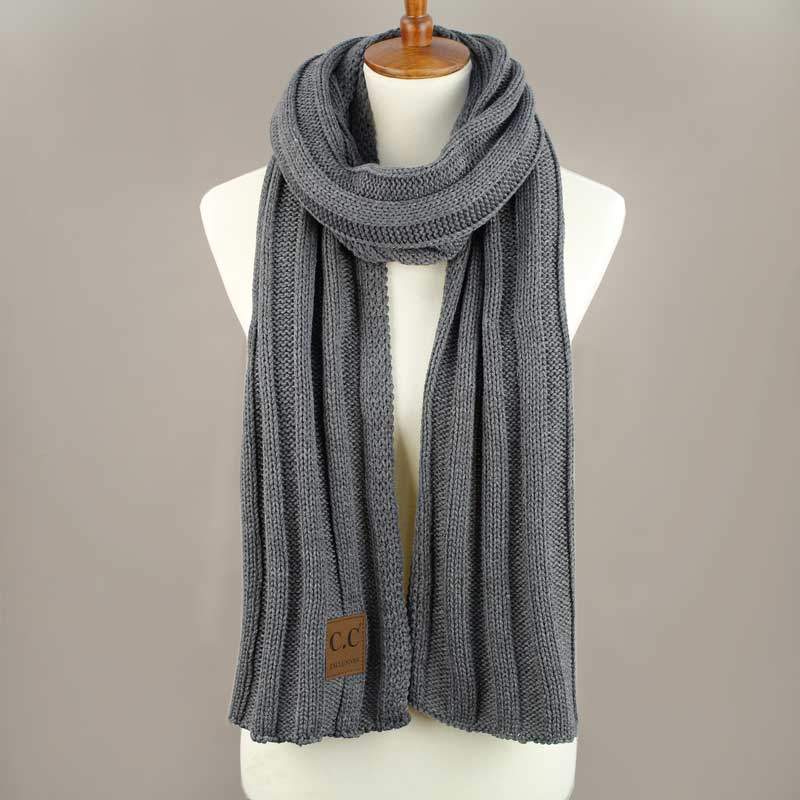 C.C Wide Ribbed Knit Oblong