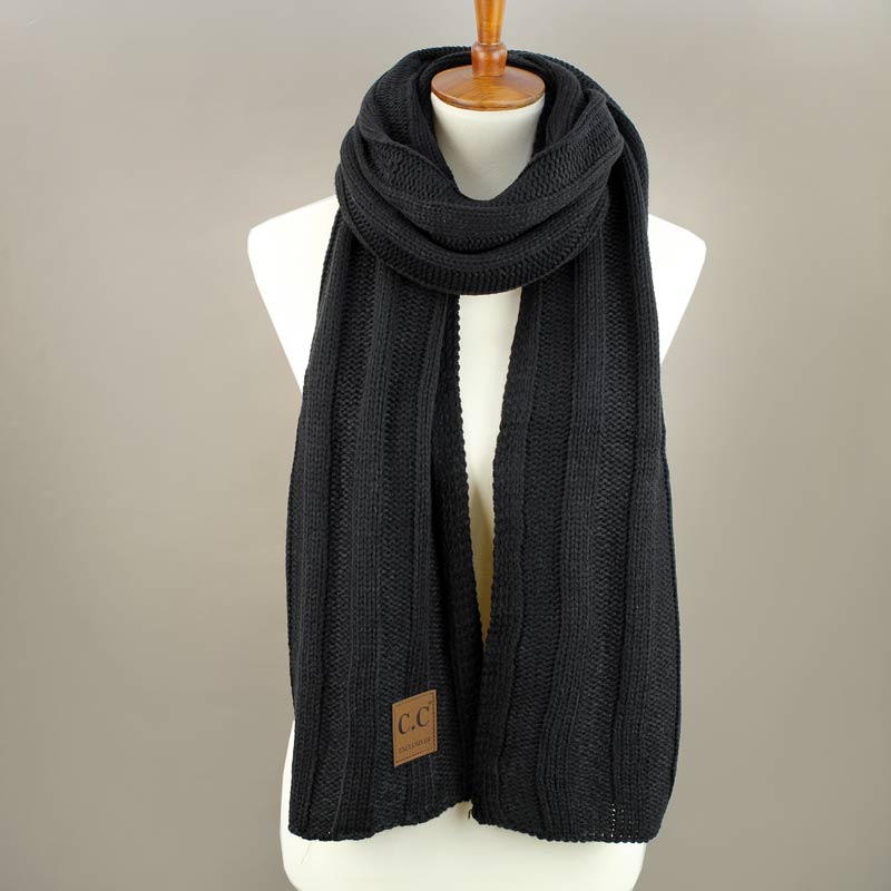 C.C Wide Ribbed Knit Oblong