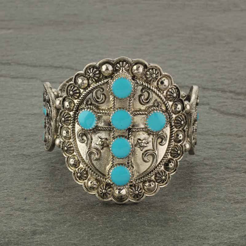 Western Style Cross Stretch Bracelet