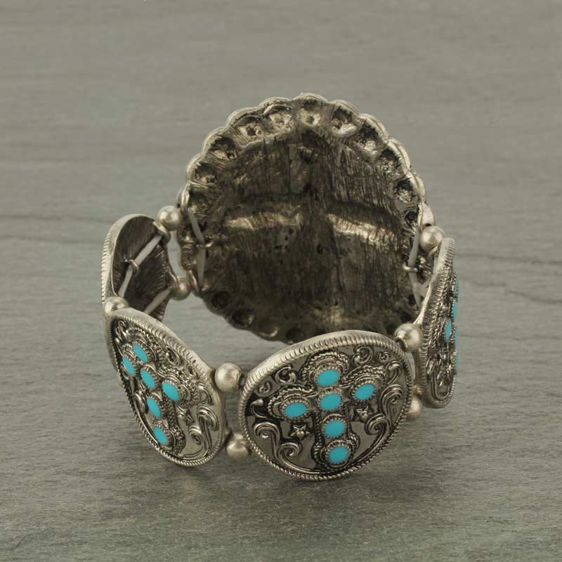 Western Style Cross Stretch Bracelet - Image 3