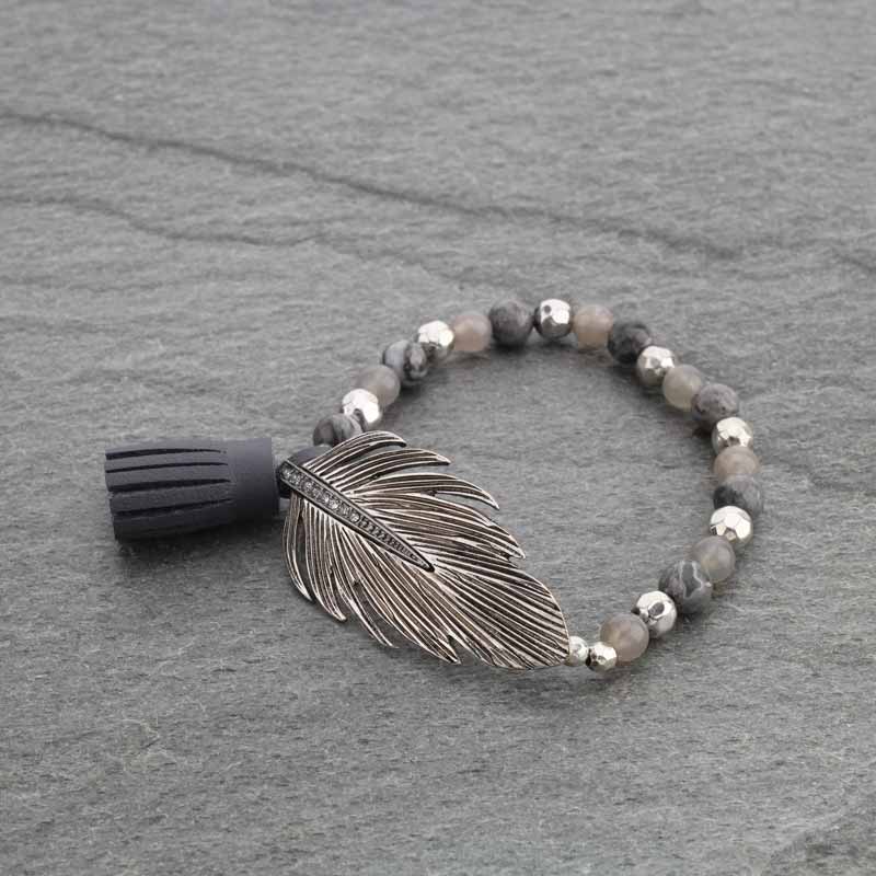 JJ Leaf Stretch Bracelet