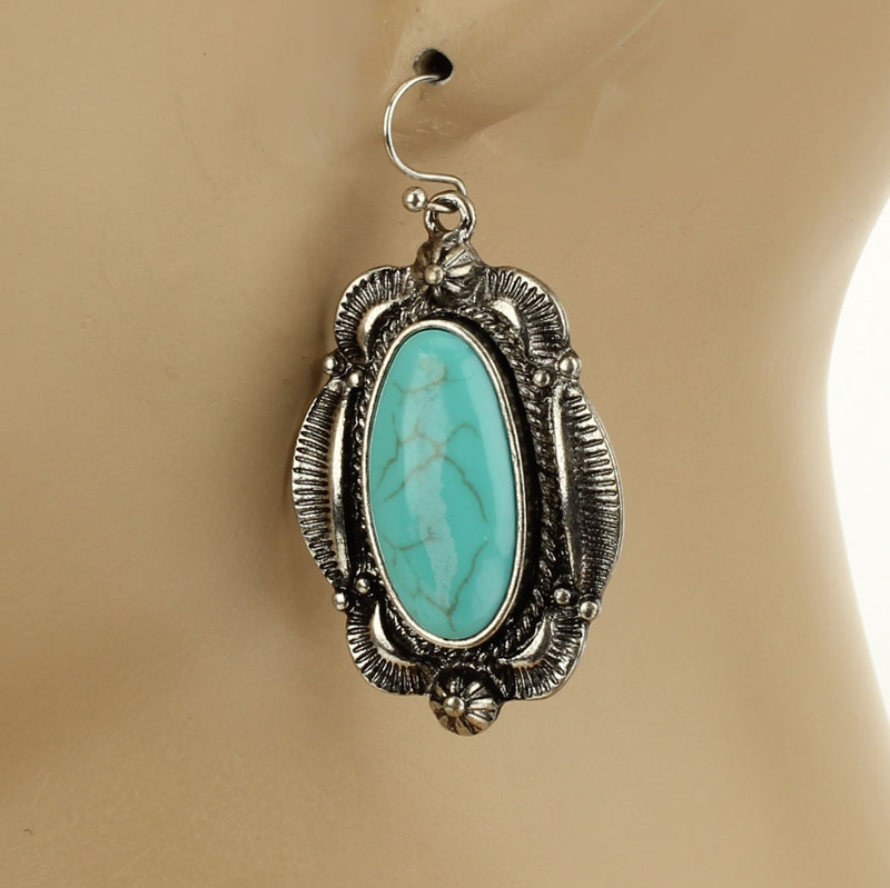 Western TQ Fish Hook Earrings - Image 2
