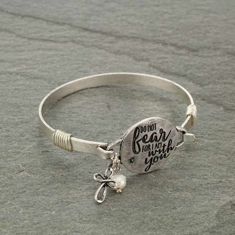 "Do Not Fear" Wire Bracelet