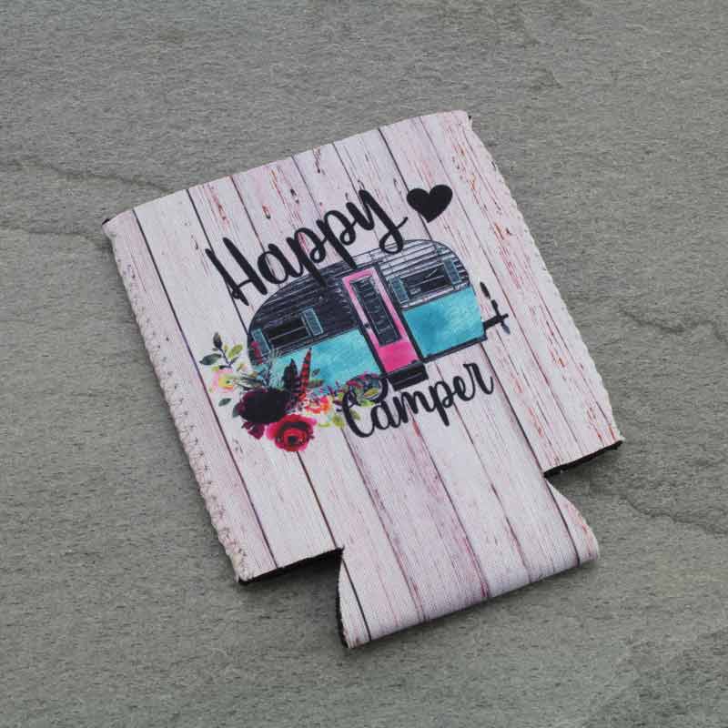 "Happy Camper" Drink Sleeve/Cooler