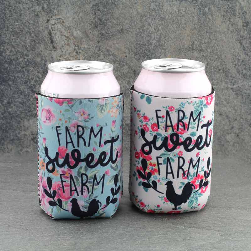 Blue "Farm Sweet Farm" Drink Sleeve/Cooler - Image 2