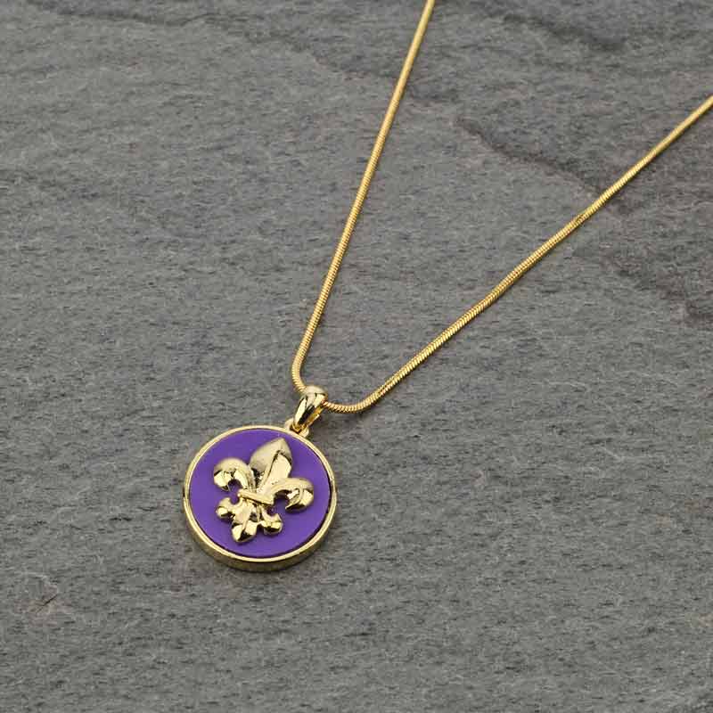 Fleur De Lis Pendant Necklace
