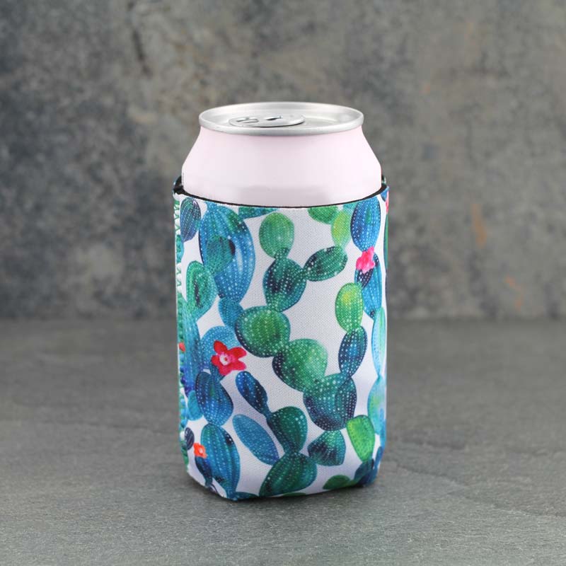 Blue & Green Cactus Drink Sleeve/Cooler - Image 2