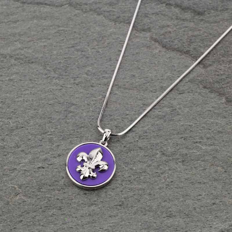 Fleur De Lis Pendant Necklace