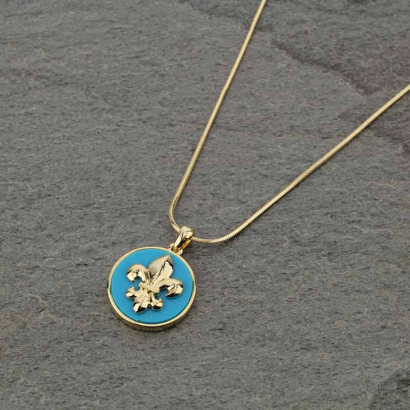Fleur De Lis Pendant Necklace