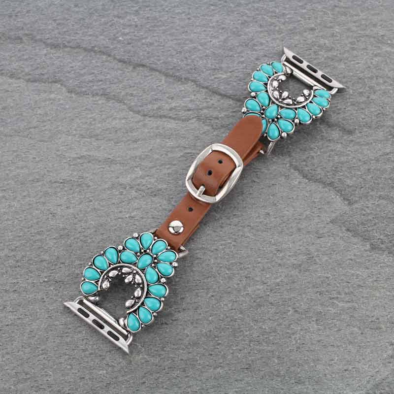 Large Western Squash Blossom Apple Watch Band