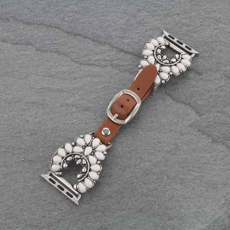 Large Western Squash Blossom Apple Watch Band