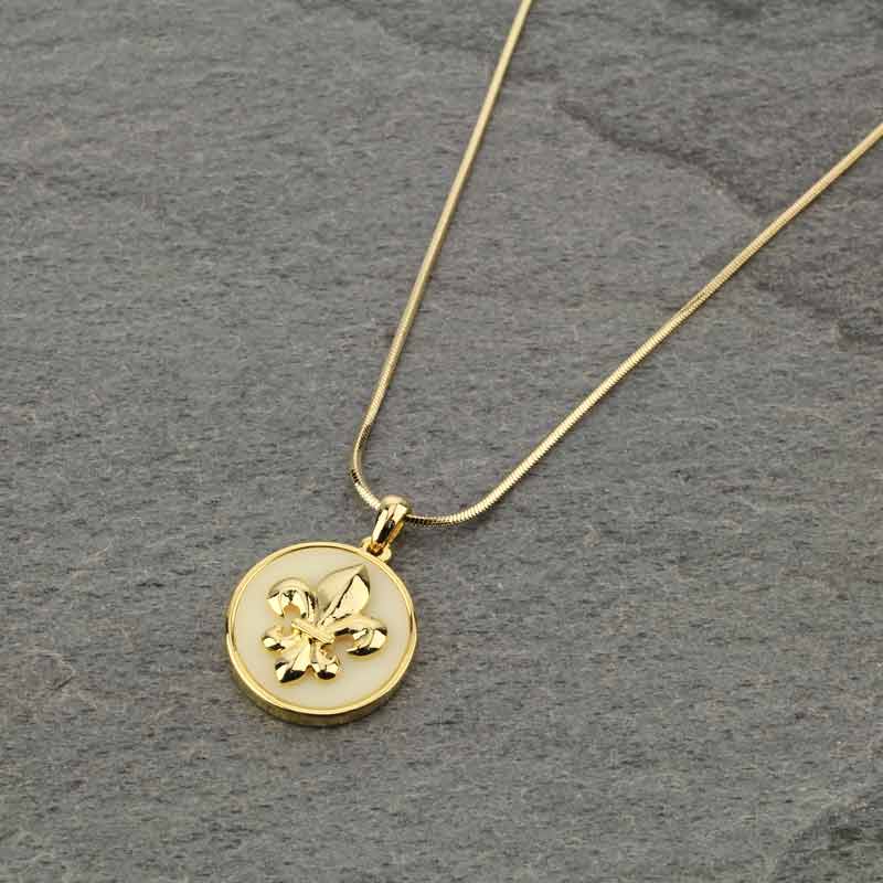 Fleur De Lis Pendant Necklace