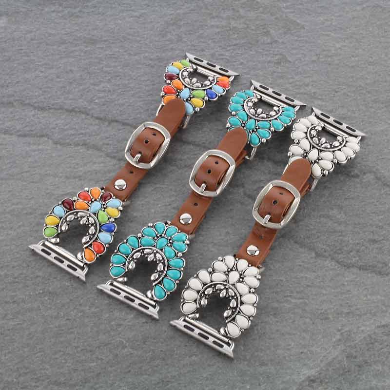 Western Squash Blossom Apple Watch Band - Image 5