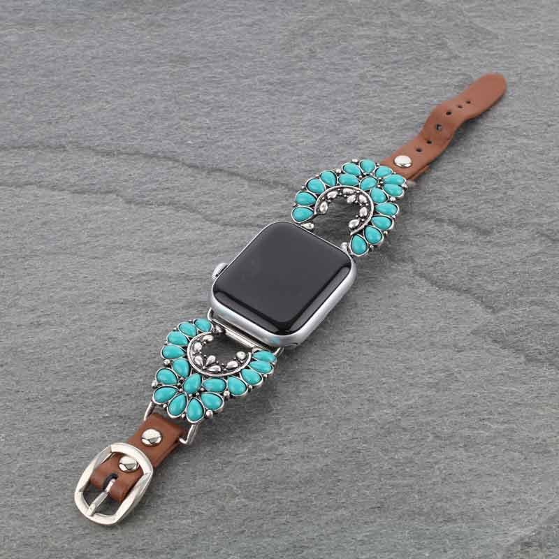 Large Western Squash Blossom Apple Watch Band - Image 5