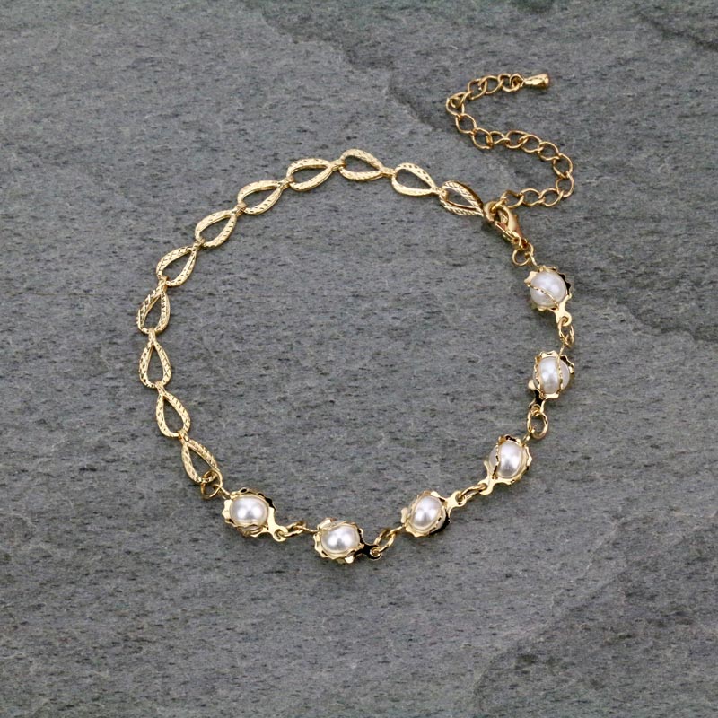 Fashion Chain w/ Pearl Anklet