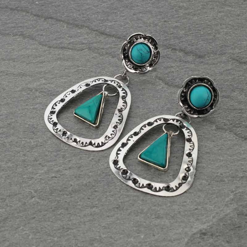 Handmade Western Cutout Post Earrings