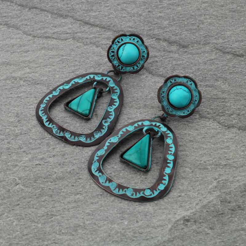Handmade Western Cutout Post Earrings