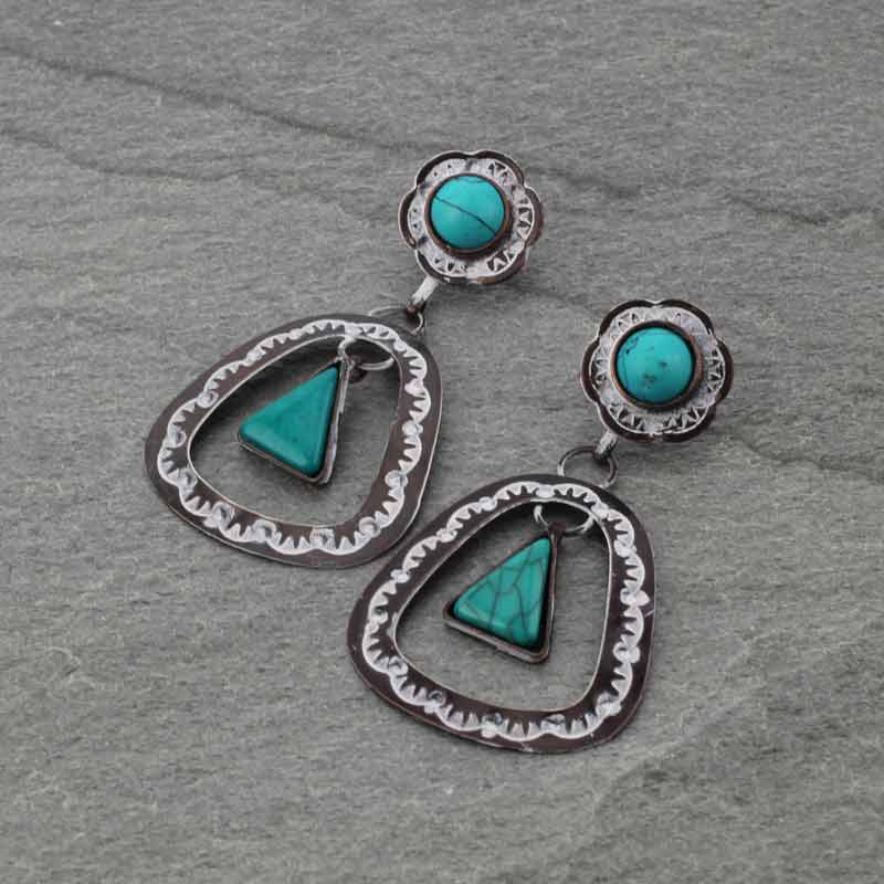 Handmade Western Cutout Post Earrings