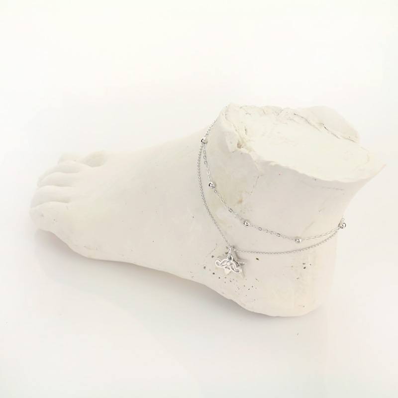 Small Mustache with Star Anklet - Image 2