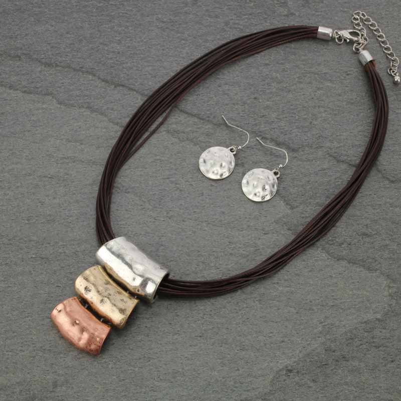 Tube Pendant Craft Necklace Set