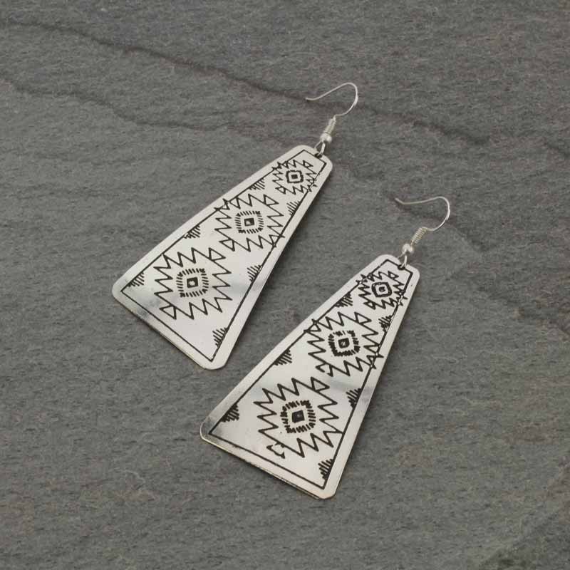 Handmade Western Fish Hook Earrings