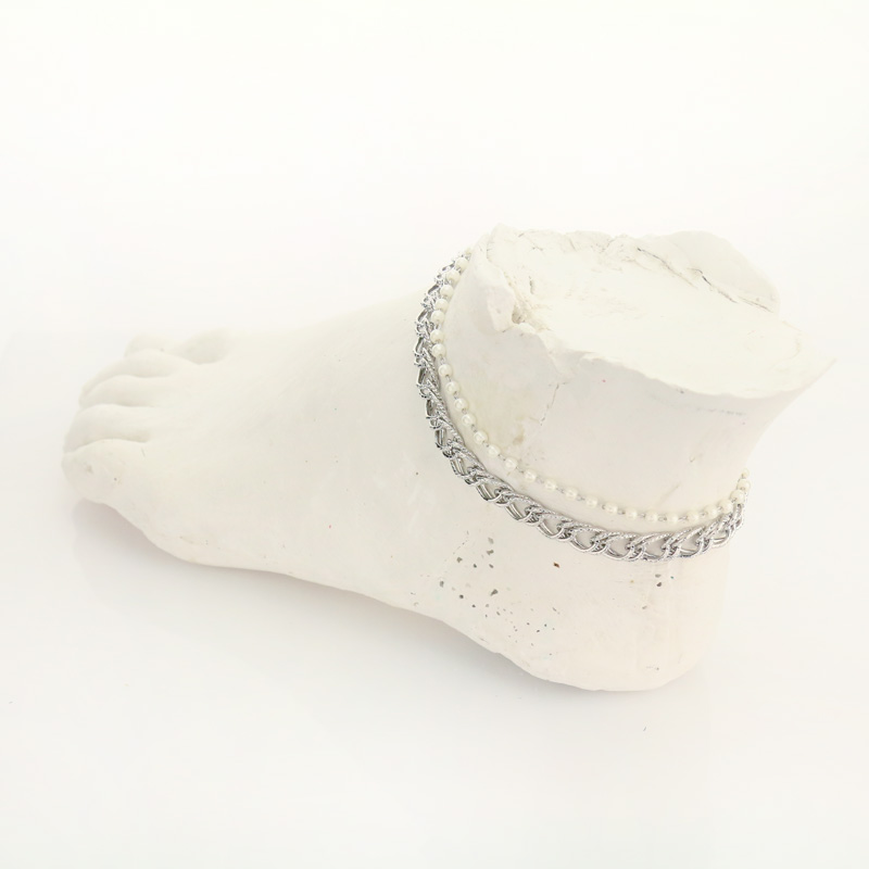 Fashion Chain w/ Pearl Anklet - Image 2