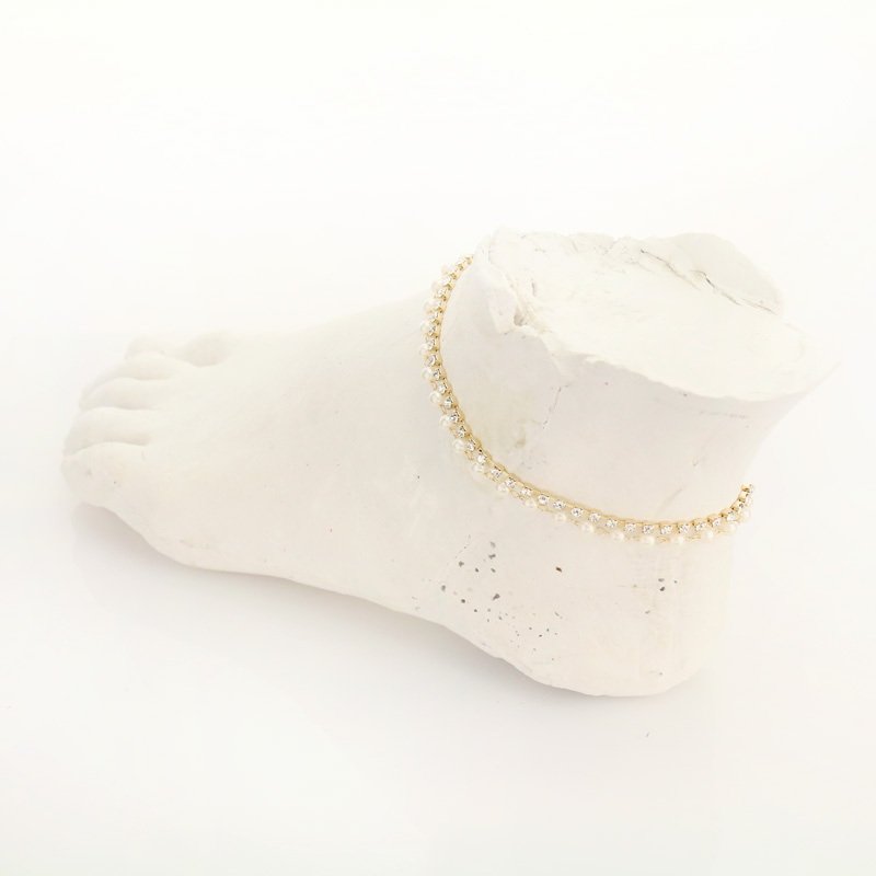Fashion Chain w/ Pearl Anklet - Image 2