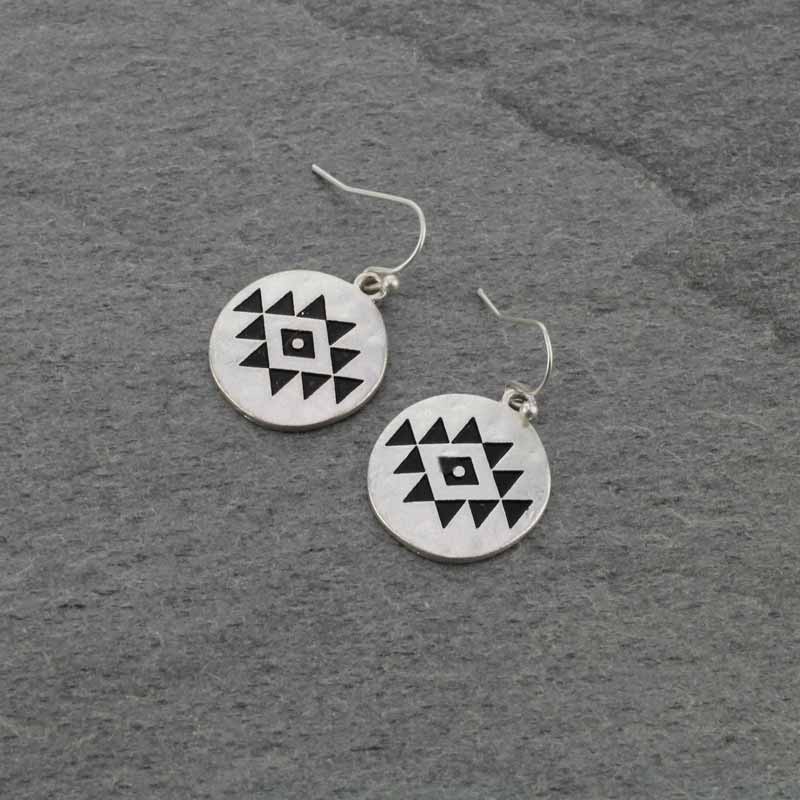 Western Design Fish Hook Earrings