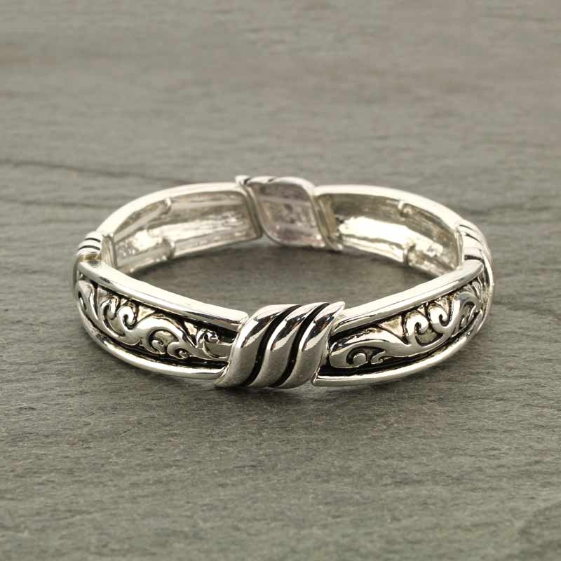 Designer Texture Stretch Bracelet - Image 2