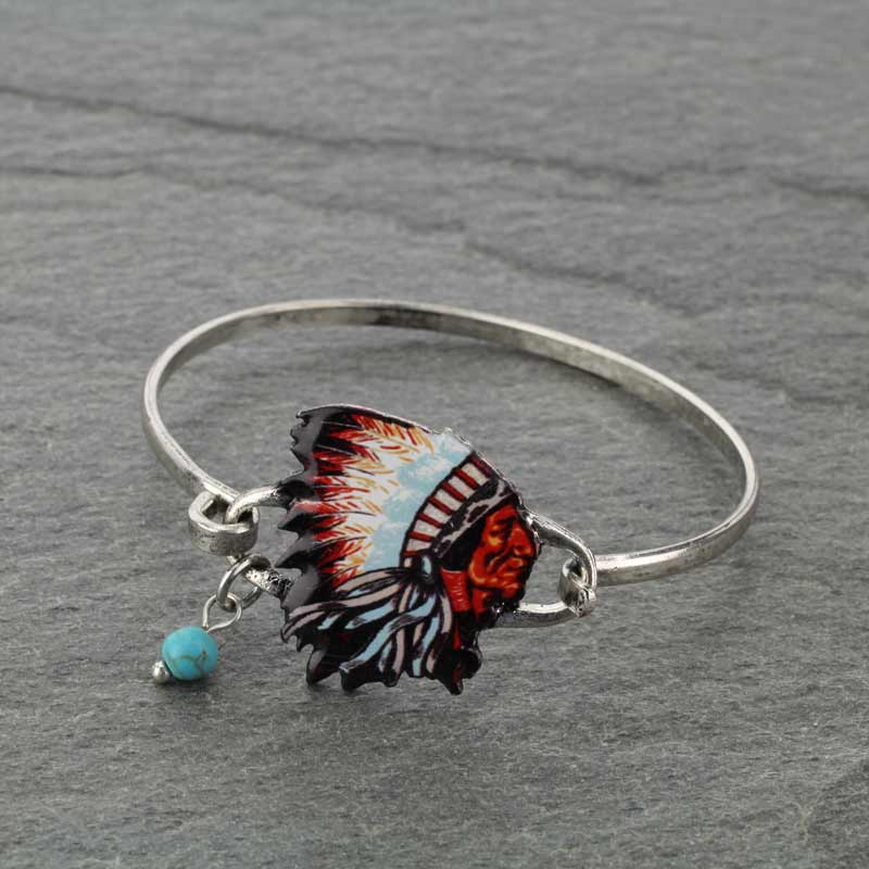 Indian Chief Wire Bracelet
