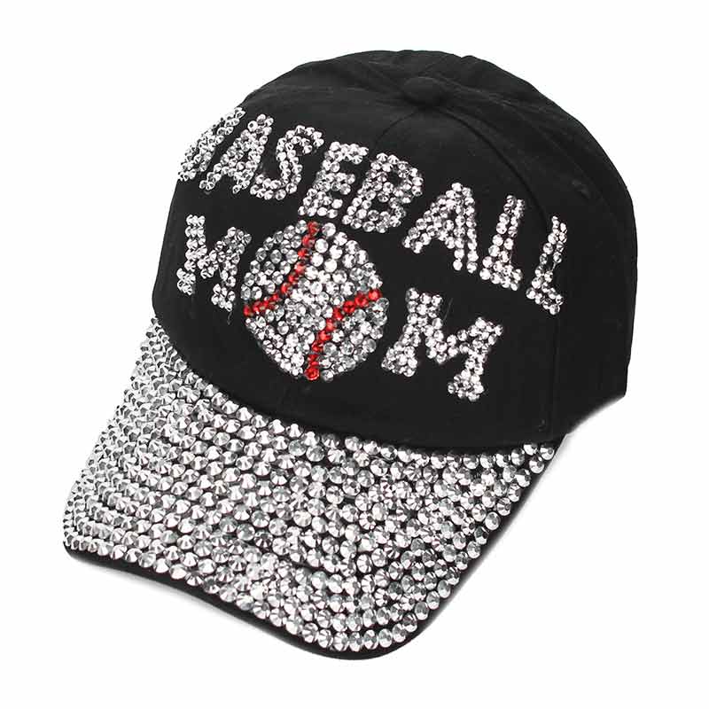 Sports "Baseball MOM" Rhinestone Cap