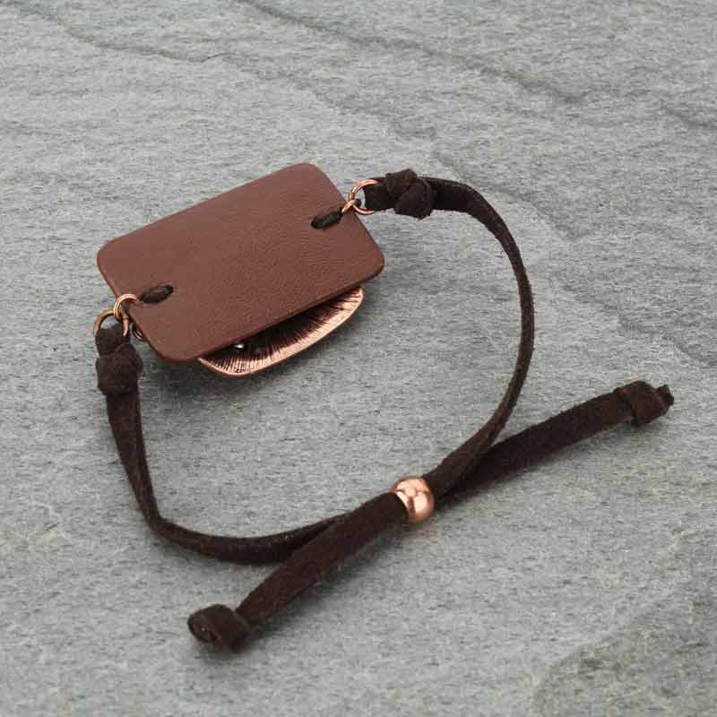 "Faith Hop Love" Leather Suede Bracelet - Image 2