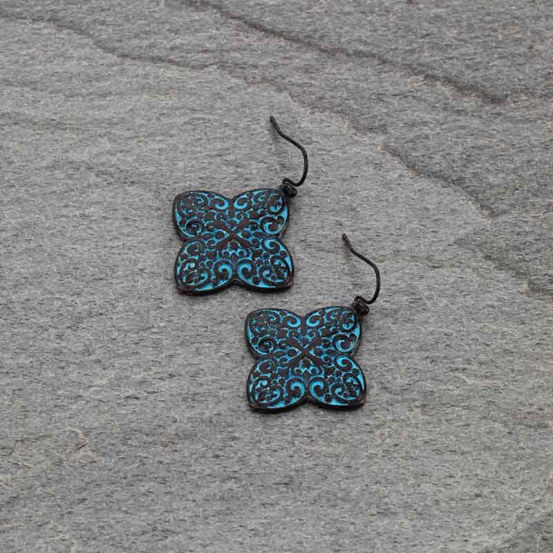 Casting Filigree Design Hook Earrings